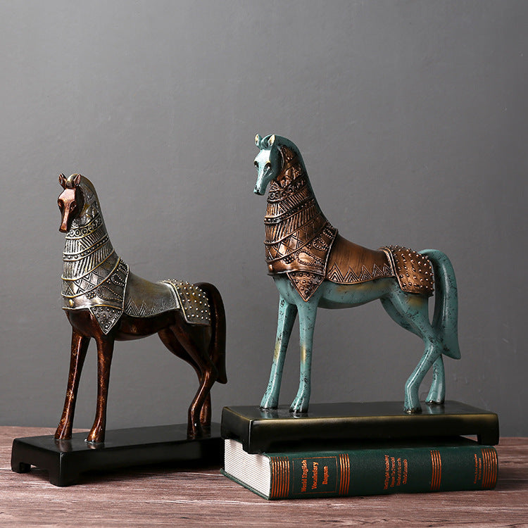 Decorative Ornaments Bronze War Horse Ornaments