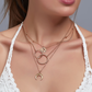 Fashionable Multilayer Boho Moon Map Necklace