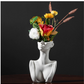 Human Face Ceramic Vase Floral Ornaments Home Decorations