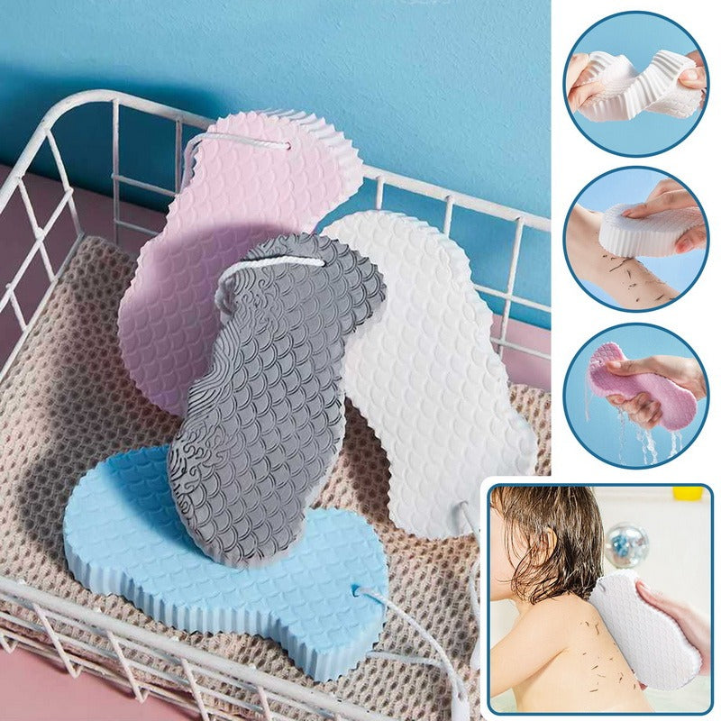 3D Body Rubbing Sponge Fish Scale Pattern Three-Dimensional Bath Ball